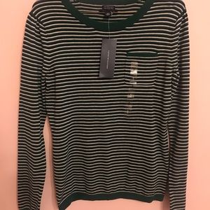Tommy Hilfiger Green Stripped sweater